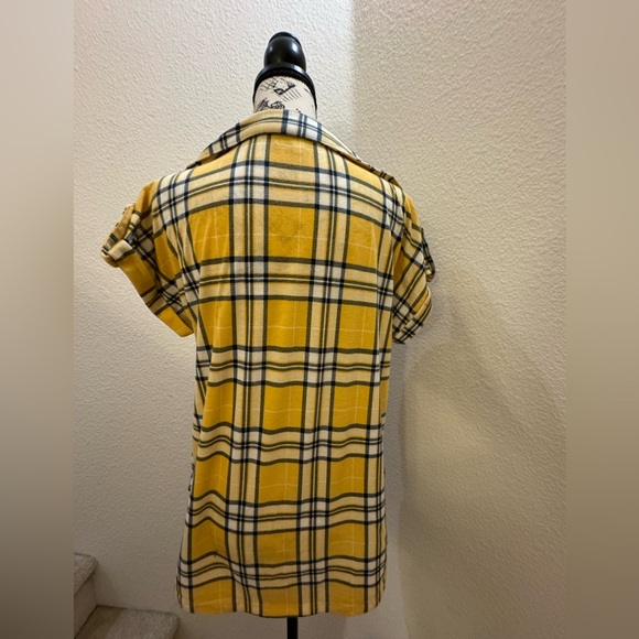 My Style Yellow & Blue Flannel - Picture 2 of 3